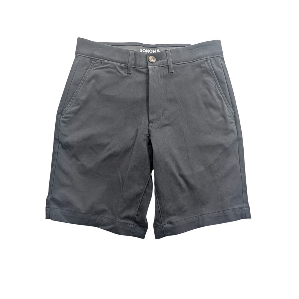 Sonoma Flexwear Flat Front Shorts Cotton Men’s Size 29 Carbon Copy 9" Inseam NWT